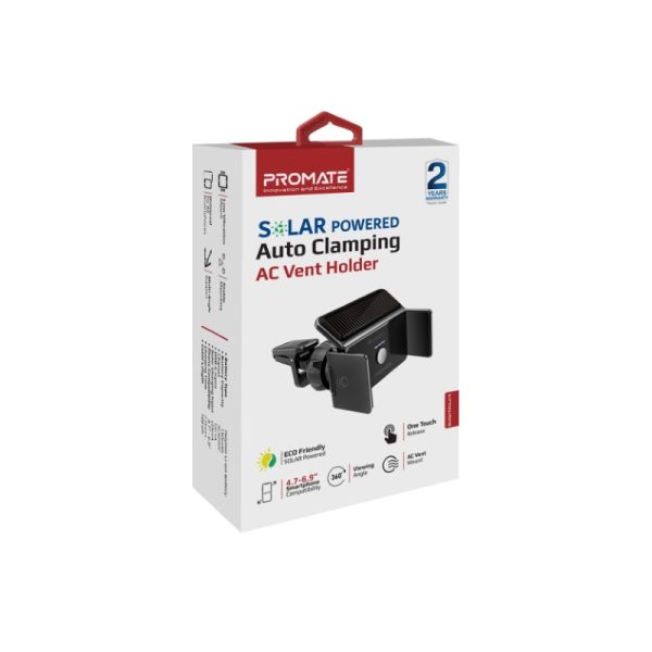 ⁦بروميت SolarMount حامل هاتف شمسي بمشبك سريع، دعم متعدد الزوايا، وتحرير بلمسة واحدة، مناسب لأجهزة 4.7–6.9 بوصة⁩ - الصورة ⁦5⁩