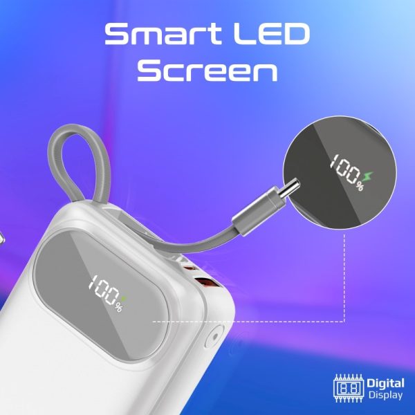 ⁦بروميت PowerPod-20 + PowerPort-25CC عرض بطارية متنقلة باور بنك بسعة 20000 ميلي أمبير مع شاحن جداري بقوة 25 واط⁩ - الصورة ⁦20⁩