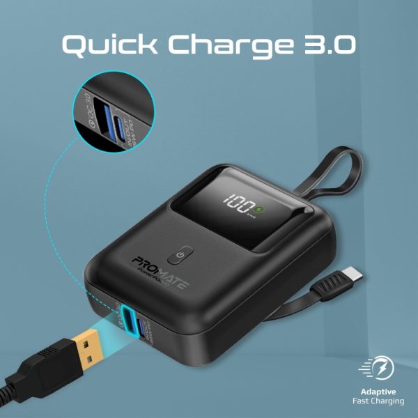 ⁦بروميت PowerPod-10 بطارية متنقلة باور بنك بسعة 10000 ميلي أمبير⁩ - الصورة ⁦7⁩
