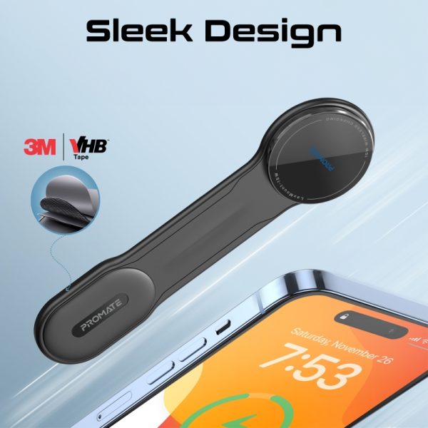 ⁦بروميت LaxMount-15W شاحن سيارة لاسلكي MagSafe بقوة 15 واط، بذراع مرن ومغناطيس قوي، دوران 360° وحماية من الشحن الزائد⁩ - الصورة ⁦5⁩