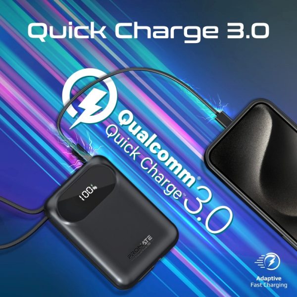 ⁦بروميت PowerPod-20 + PowerPort-25CC عرض بطارية متنقلة باور بنك بسعة 20000 ميلي أمبير مع شاحن جداري بقوة 25 واط⁩ - الصورة ⁦15⁩