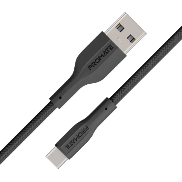 ⁦بروميت XCord-AC كابل شحن USB-A إلى USB-C بسرعة 480Mbps، مقاوم للتشابك، وعمر 10,000 انحناء⁩ - الصورة ⁦7⁩