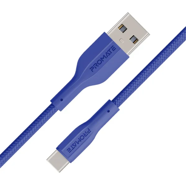 ⁦بروميت XCord-AC كابل شحن USB-A إلى USB-C بسرعة 480Mbps، مقاوم للتشابك، وعمر 10,000 انحناء⁩ - الصورة ⁦8⁩