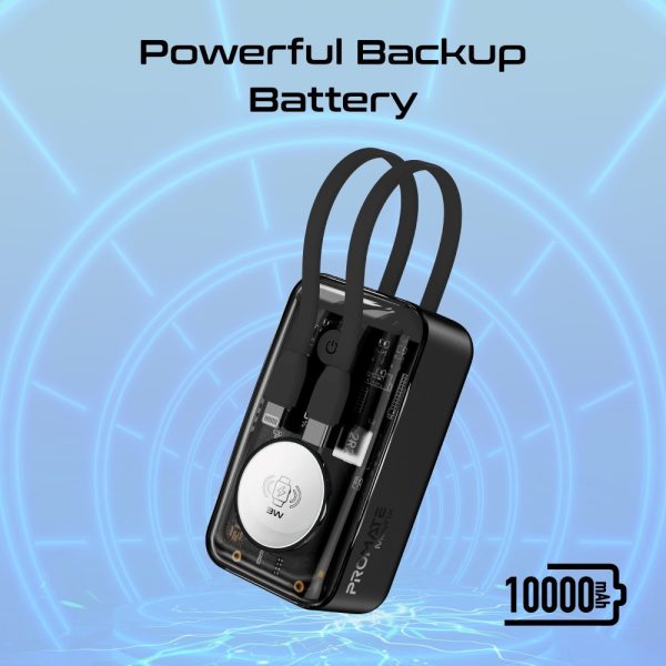 ⁦بروميت Mavrix + Mavrix-20 عرض 2 بطاريات متنقلة باور بنك مع شاحن للساعات الذكية بسعة 20000 و 10000 ميلي أمبير⁩ - الصورة ⁦11⁩