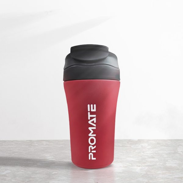 بروميت Mug كوب حراري بغطاء بنقرة واحدة، ستانلس ستيل مع عزل عالي، مانع للتسرب وقاعدة سيليكون مضادة للانزلاق