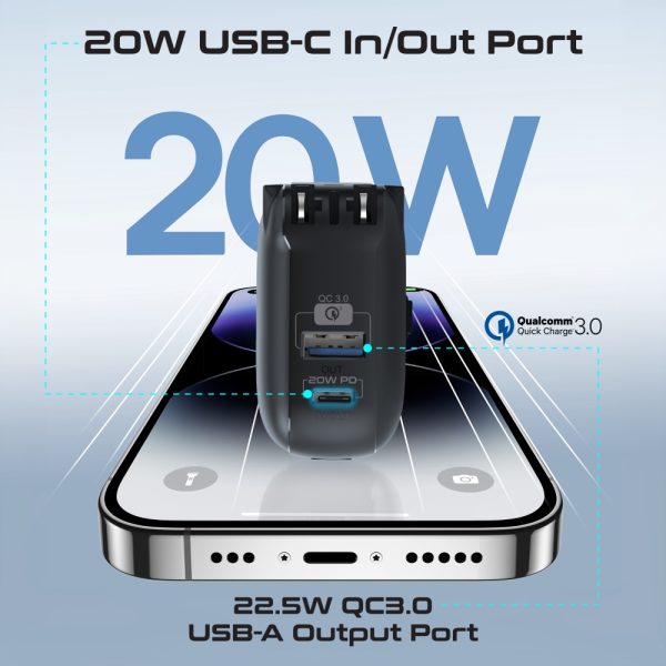⁦بروميت PowerPack-10i بطارية متنقلة باور بنك بسعة 10000 ميلي أمبير⁩ - الصورة ⁦2⁩