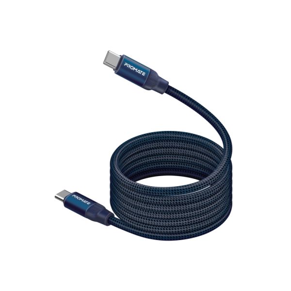 ⁦بروميت Springy كابل USB-C مغناطيسي ذاتي التنظيم، يدعم الشحن السريع بقوة 60 واط ونقل البيانات، بطول 1.2 متر لراحة وتنظيم مثالي⁩ - الصورة ⁦3⁩