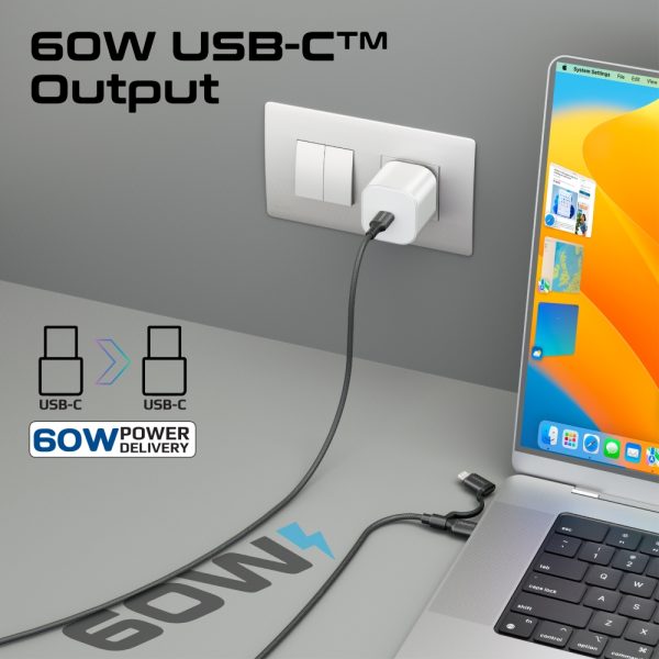⁦بروميت PowerLink-CCi كابل شحن 60 واط بطول 1.2 متر، معتمد Apple MFi، يدعم البيانات، ويتحمل أكثر من 25000 انحناء⁩ - الصورة ⁦8⁩