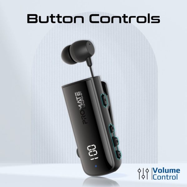 ⁦بروميت MonoFlix-BT سماعة أذن لاسلكية عالية الوضوح MonoFlix-BT المتطورة، ميكروفون محسّن ووقت تشغيل يصل إلى 22 ساعة⁩ - الصورة ⁦2⁩