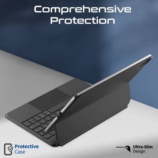⁦بروميت FlexKeys-11Pro لوحة مفاتيح لاسلكية للآيباد مع لوحة تحكم باللمس تصميم نحيف وتثبيت مغناطيسي⁩ - الصورة ⁦2⁩