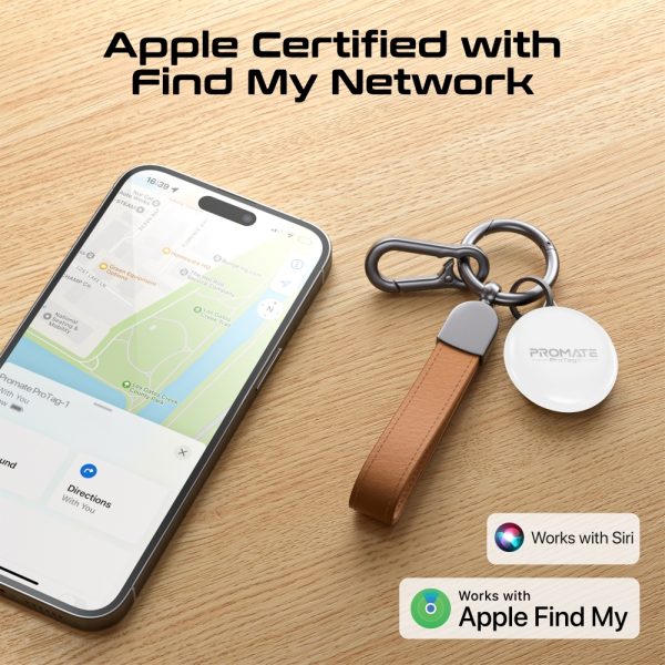 ⁦بروميت ProTag-1 جهاز تتبع للأغراض متوافق مع تطبيق Find My وصوت إنذار عالي⁩ - الصورة ⁦10⁩