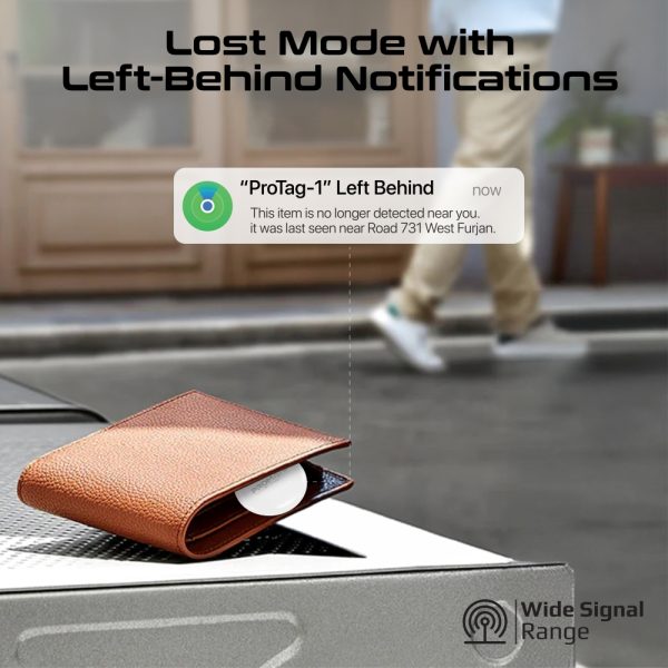 ⁦بروميت ProTag-1 جهاز تتبع للأغراض متوافق مع تطبيق Find My وصوت إنذار عالي⁩ - الصورة ⁦3⁩