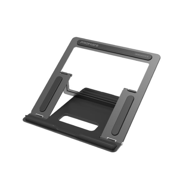 ⁦بروميت DeskMate-5 حامل لابتوب من الألمنيوم قابل للطي بارتفاعات قابلة للتعديل، يناسب أجهزة 10–17 بوصة⁩ - الصورة ⁦5⁩