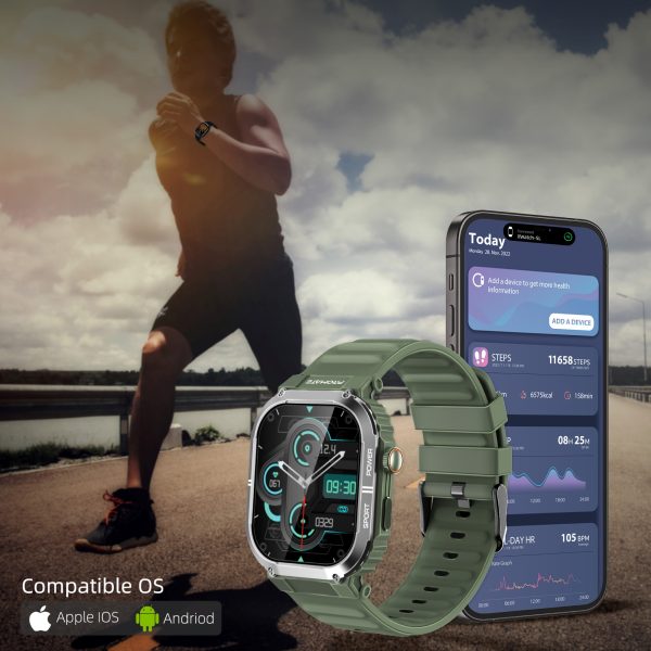 ⁦بروميت XWatch-SL ساعة ذكية رياضية مع مستشعرات صحية متقدمة⁩ - الصورة ⁦18⁩