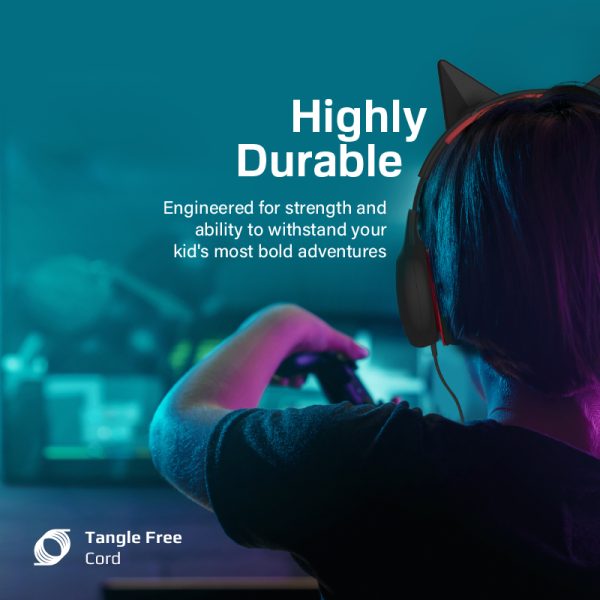 ⁦بروميت Simba سماعة رأس سلكية للأطفال بتقنية SafeAudio™‎ عالية الدقة،  صوت آمن يبلغ 85 ديسيبل⁩ - الصورة ⁦18⁩