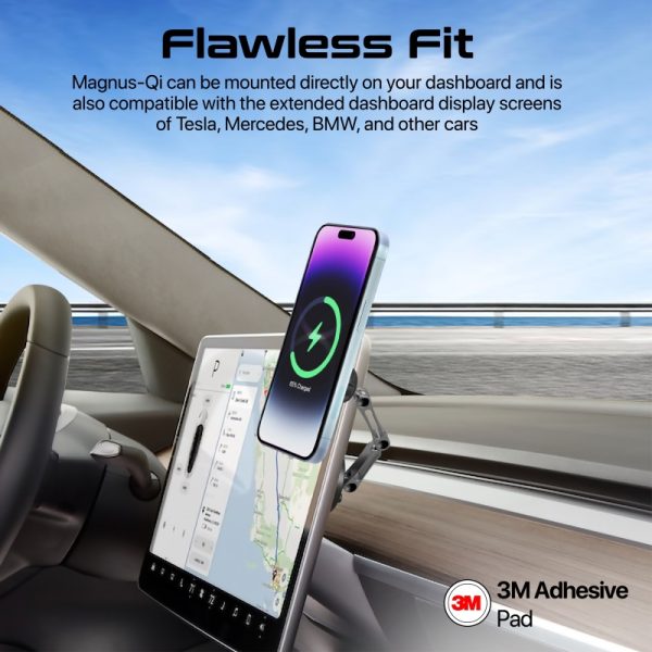 ⁦بروميت Magnus-Qi شاحن لاسلكي MagSafe بقوة 15 واط، بتصميم قابل للطي ودوران 360° لتجربة شحن مرنة وسريعة⁩ - الصورة ⁦9⁩