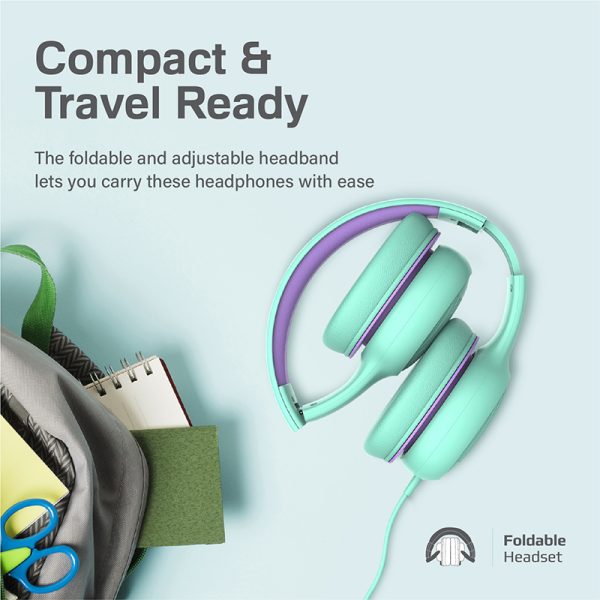 ⁦بروميت Simba سماعة رأس سلكية للأطفال بتقنية SafeAudio™‎ عالية الدقة،  صوت آمن يبلغ 85 ديسيبل⁩ - الصورة ⁦10⁩
