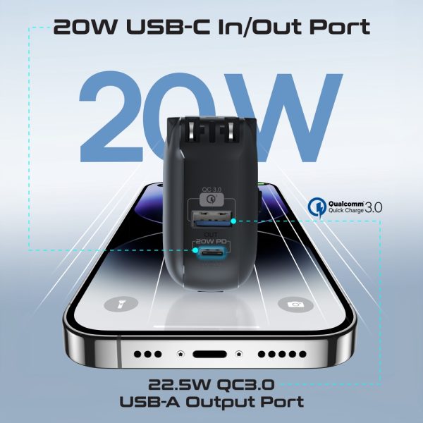 ⁦بروميت PowerPack-10C بطارية متنقلة باور بنك بسعة 10000 ميلي أمبير⁩ - الصورة ⁦4⁩
