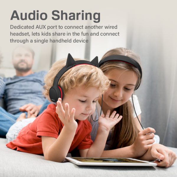 ⁦بروميت Simba سماعة رأس سلكية للأطفال بتقنية SafeAudio™‎ عالية الدقة،  صوت آمن يبلغ 85 ديسيبل⁩ - الصورة ⁦16⁩