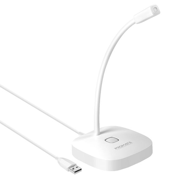 ⁦بروميت ProMic-1 ميكروفون USB بتصميم منحني مريح، مزود بزر كتم الصوت وحامل قابل للتعديل⁩ - الصورة ⁦6⁩
