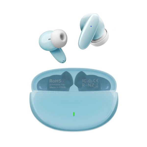 ⁦بروميت Lush سماعات أذن داخلية بتقنية بلوتوث 5.1، صوت عالي الدقة، تحكم ذكي باللمس، ووقت تشغيل 20 ساعة⁩ - الصورة ⁦8⁩