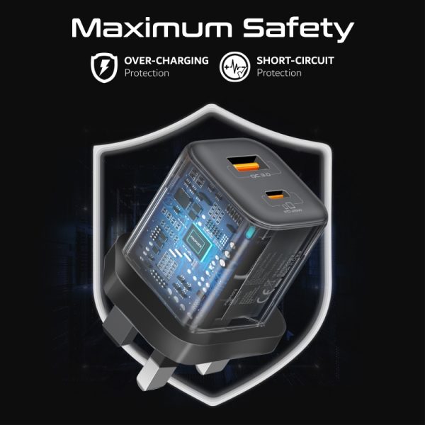 ⁦بروميت PowerPod-20 + PowerPort-25CC عرض بطارية متنقلة باور بنك بسعة 20000 ميلي أمبير مع شاحن جداري بقوة 25 واط⁩ - الصورة ⁦11⁩