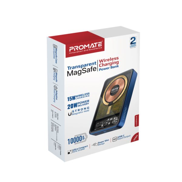 ⁦بروميت LucidPack-10 بطارية متنقلة باور بنك بسعة 10000 ميلي أمبير مع شاحن لاسلكي بقوة 15 واط⁩ - الصورة ⁦8⁩