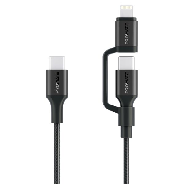 بروميت PowerLink-CCi كابل شحن 60 واط بطول 1.2 متر، معتمد Apple MFi، يدعم البيانات، ويتحمل أكثر من 25000 انحناء