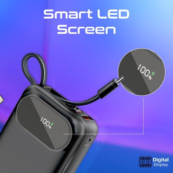 ⁦بروميت PowerPod-20 + PowerPort-25CC عرض بطارية متنقلة باور بنك بسعة 20000 ميلي أمبير مع شاحن جداري بقوة 25 واط⁩ - الصورة ⁦25⁩