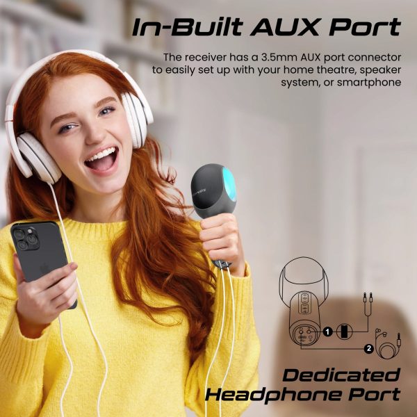 ⁦بروميت VocalMic ميكروفون بلوتوث كاريوكي مزود بمكبر صوت قوي وأضواء LED⁩ - الصورة ⁦19⁩