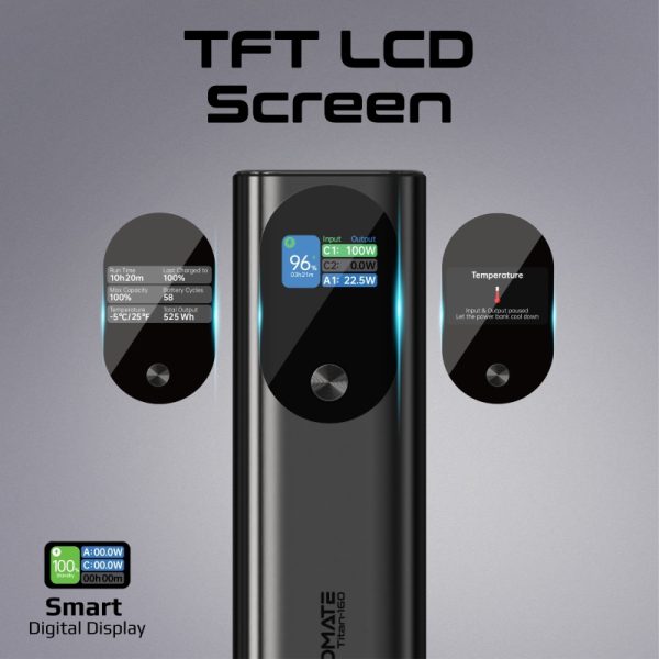 ⁦بروميت Titan-160 بطارية متنقلة باور بنك بسعة 27600 ميلي أمبير⁩ - الصورة ⁦8⁩