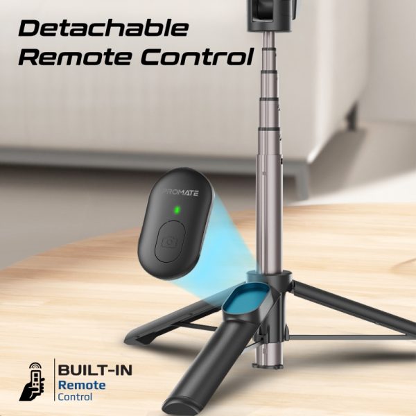 ⁦بروميت MagStick عصا سيلفي قابلة للطي متوافقة مع ماج سيف ارتفاع 70 سم وجهاز تحكم وحامل ثلاثي⁩ - الصورة ⁦8⁩