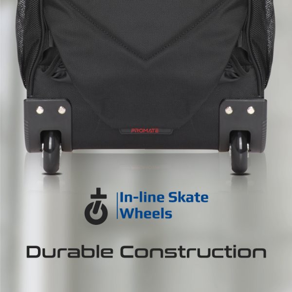 ⁦بروميت Compact-TR حقيبة لابتوب 15.6" بعجلات، مقاومة للماء، خفيفة الوزن، وبسعة تخزين كبيرة لتنقل مريح⁩ - الصورة ⁦7⁩