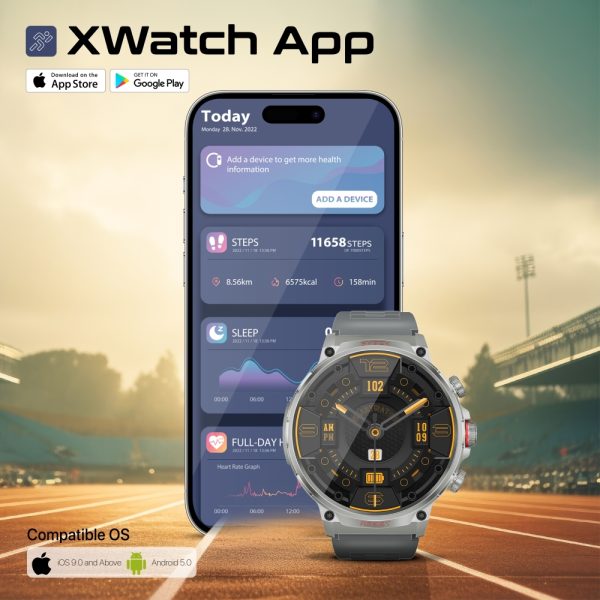⁦بروميت XWatch-R20 ساعة ذكية رياضية مع مستشعرات صحية متقدمة⁩ - الصورة ⁦11⁩