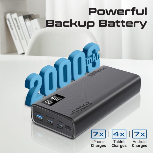 ⁦بروميت Bolt-20PD بطارية متنقلة باور بنك بسعة 20000 ميلي أمبير⁩ - الصورة ⁦2⁩