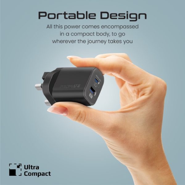 ⁦بروميت ChargeKit-25PDi مجموعة شحن سريعة تضم شاحن 25 واط وكابل USB-C إلى لايتنينغ 27 واط، تدعم QC 3.0 ومزامنة البيانات⁩ - الصورة ⁦6⁩