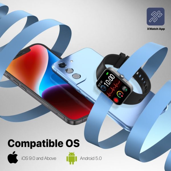 ⁦بروميت XWatch-B18 ساعة ذكية رياضية مع مستشعرات صحية متقدمة⁩ - الصورة ⁦11⁩