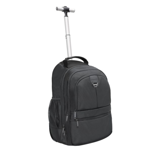 بروميت Compact-TR حقيبة لابتوب 15.6" بعجلات، مقاومة للماء، خفيفة الوزن، وبسعة تخزين كبيرة لتنقل مريح
