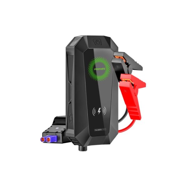 بروميت HexaBolt-20 مشترك سيارة ببطارية 19200mAh، قوة 1500A، شاحن لاسلكي، مطرقة طوارئ، ضوء LED، ومشابك ذكية للتشغيل الآمن