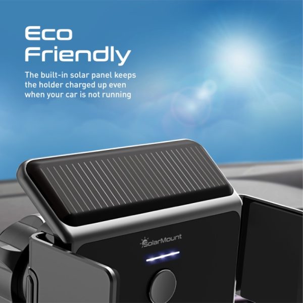 ⁦بروميت SolarMount حامل هاتف شمسي بمشبك سريع، دعم متعدد الزوايا، وتحرير بلمسة واحدة، مناسب لأجهزة 4.7–6.9 بوصة⁩ - الصورة ⁦7⁩
