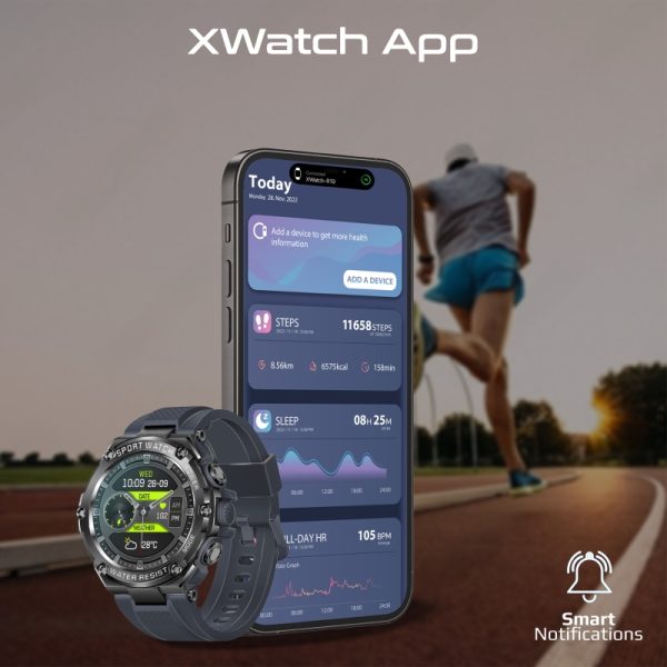 ⁦بروميت xWatch-R19 ساعة ذكية رياضية مع مستشعرات صحية متقدمة⁩ - الصورة ⁦11⁩
