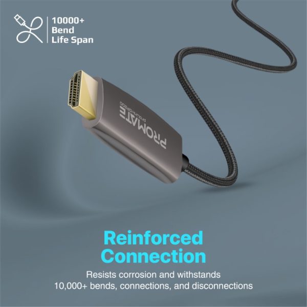 ⁦بروميت ProLink-DP200 كابل DisplayPort بدقة 4K@60Hz، لبث فيديو وألعاب بوضوح، بطول 2 متر⁩ - الصورة ⁦6⁩