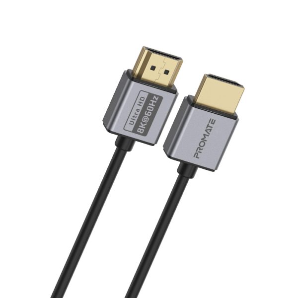 بروميت PrimeLink8K-150 كابل HDMI 2.1 نحيف بدقة 8K@60Hz، HDR ديناميكي، وموصلات مضادة للتآكل، بطول 1.5 متر