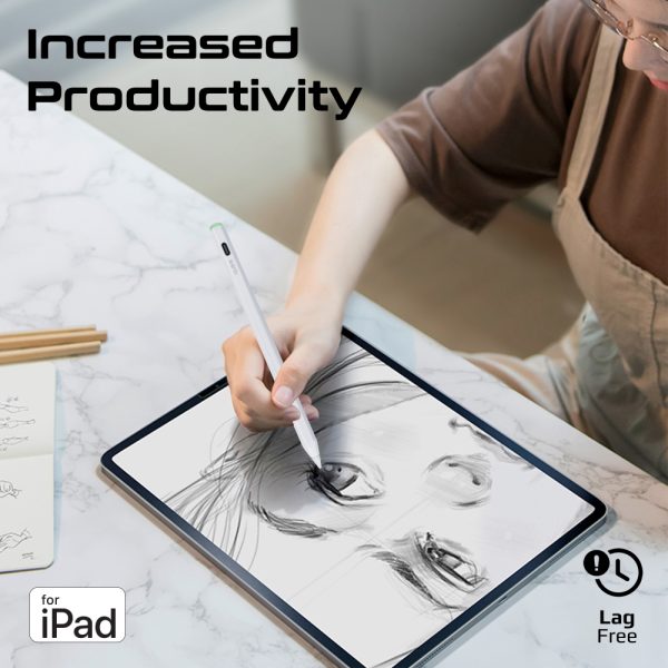 ⁦بروميت Quill-3 قلم للآيباد مع مزايا التعرف على البصمة وحركة اليد وشحن لاسلكي راس قابل للاستبدال⁩ - الصورة ⁦3⁩