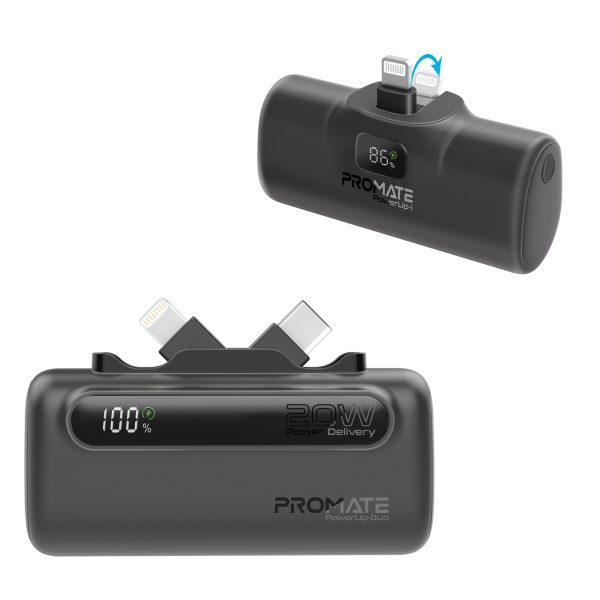 ⁦بروميت PowerUp-Duo + Powerup-i عرض 2 بطاريات متنقلة باور بنك بسعة 5000 ميلي أمبير⁩ - الصورة ⁦2⁩