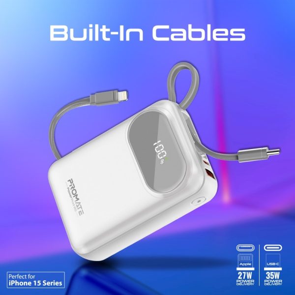 ⁦بروميت PowerPod-20 + PowerPort-25CC عرض بطارية متنقلة باور بنك بسعة 20000 ميلي أمبير مع شاحن جداري بقوة 25 واط⁩ - الصورة ⁦22⁩