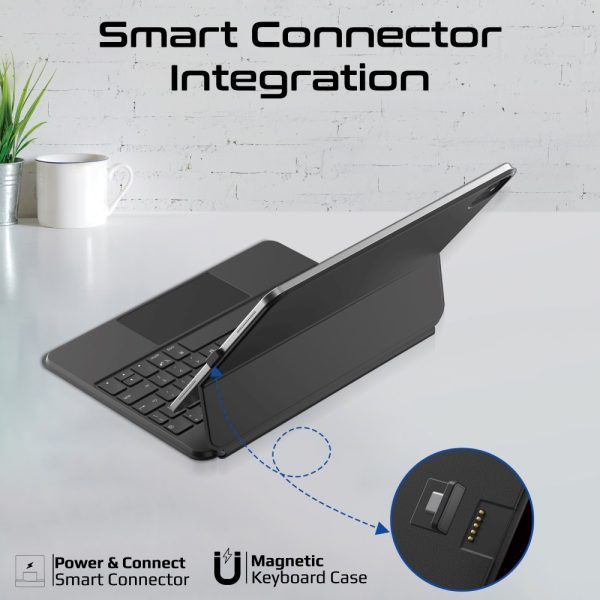 ⁦بروميت FlexKeys-11Pro لوحة مفاتيح لاسلكية للآيباد مع لوحة تحكم باللمس تصميم نحيف وتثبيت مغناطيسي⁩ - الصورة ⁦8⁩