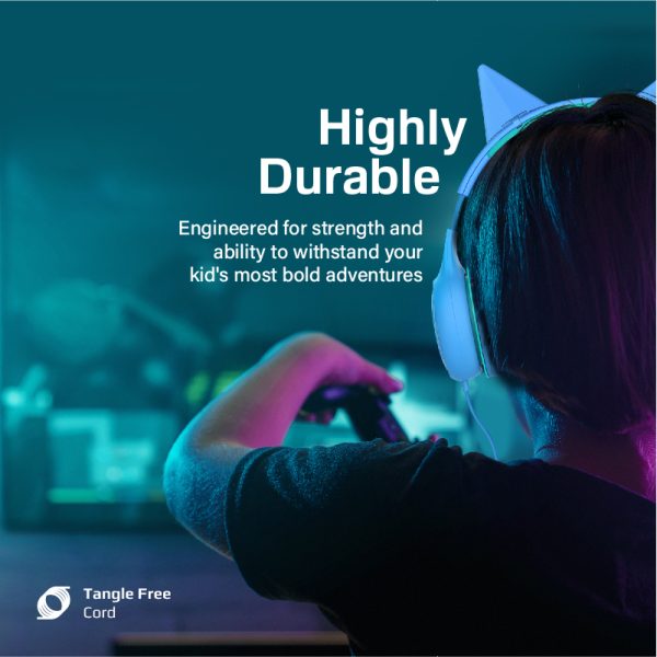 ⁦بروميت Simba سماعة رأس سلكية للأطفال بتقنية SafeAudio™‎ عالية الدقة،  صوت آمن يبلغ 85 ديسيبل⁩ - الصورة ⁦4⁩