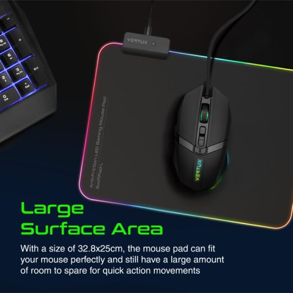 ⁦بروميت VertuKit مجموعة ألعاب 4 في 1 تضم لوحة مفاتيح، ماوس، سماعة، ولوحة ماوس RGB للاعبين المحترفين⁩ - الصورة ⁦6⁩