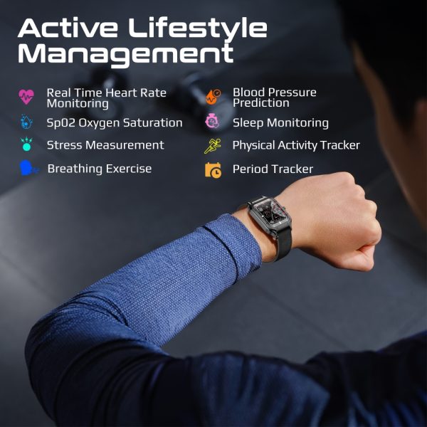 ⁦بروميت XWatch-RM ساعة ذكية رياضية مع مستشعرات صحية متقدمة⁩ - الصورة ⁦4⁩